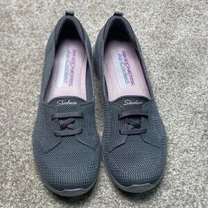 Skechers Women's Air-Cooled Memory Foam Slip-On Shoes Gray